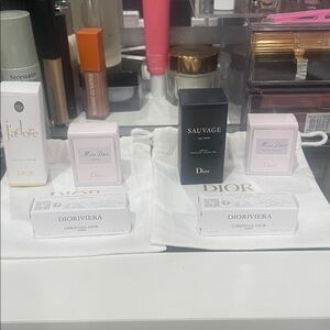 8 item bundle Dior Miss Dior & Sauvage Sample Set — new in Box